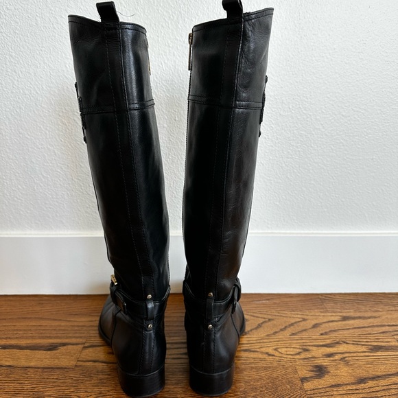 Tory Burch black leather high boots - Picture 5 of 5
